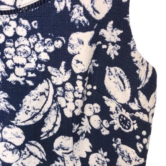 Talbots Blue and White Print Shift/Sheath Dress - Picture 13 of 15